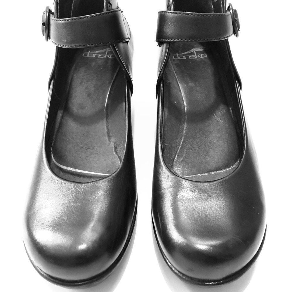 Dansko black Mary Jane wedge